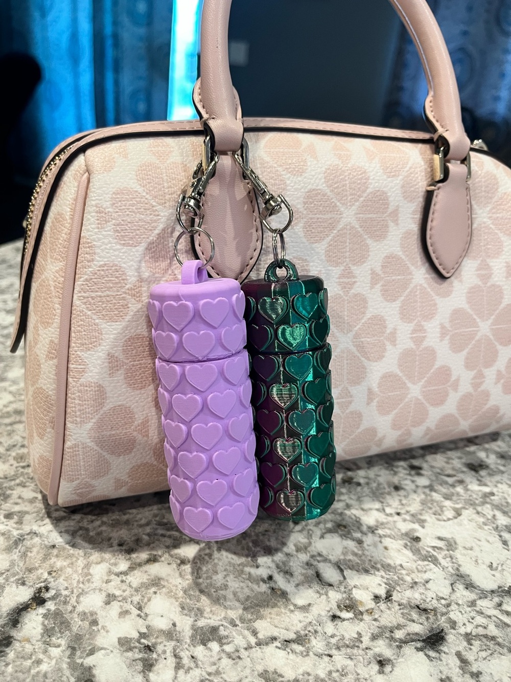3d Printed Chapstick or Lipstick Holder Keychain - Picture 5 of 10